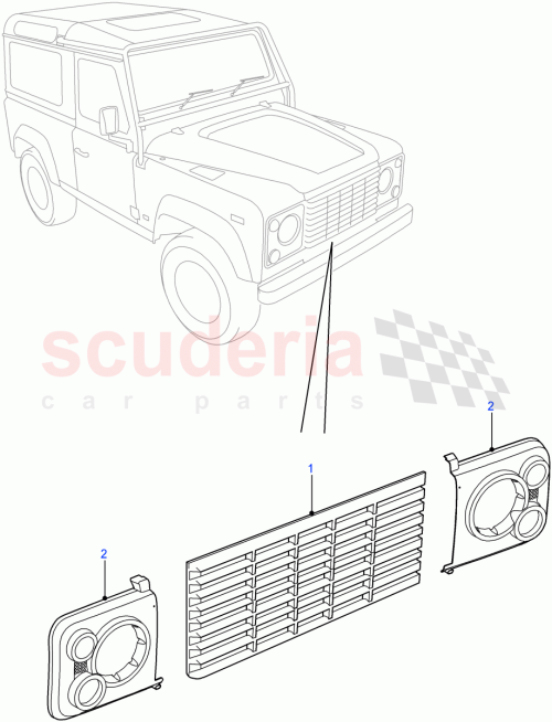 Part Diagram for Land Rover LR051772