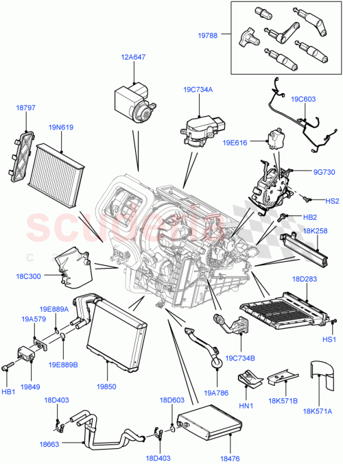Part Diagram for Land Rover LR052780