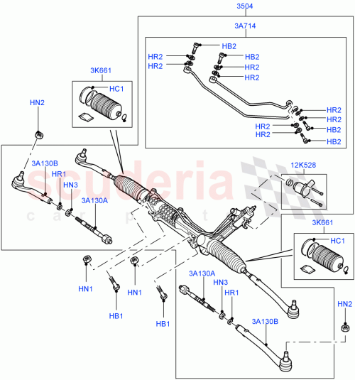 Part Diagram for Land Rover QEB500580
