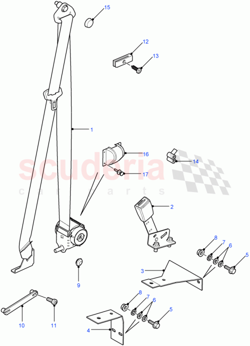 Part Diagram for Land Rover EWH000010