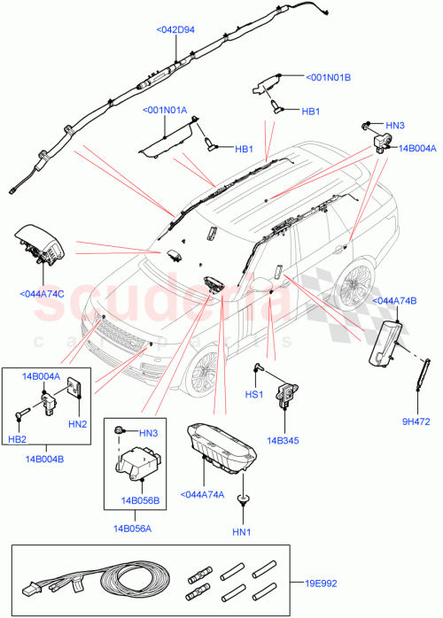 Part Diagram for Land Rover LR109205