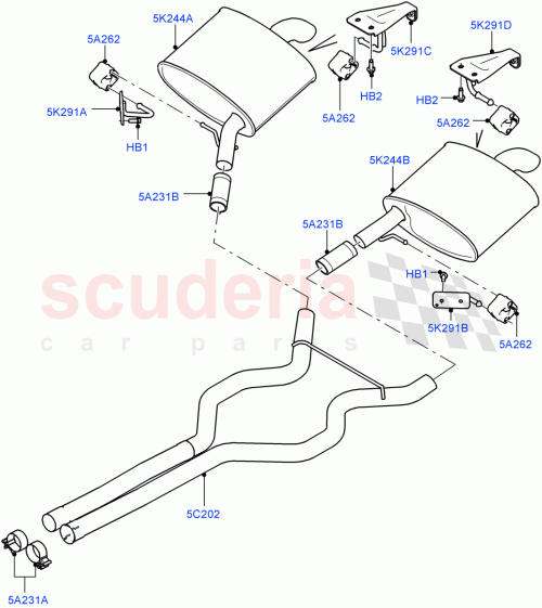 Part Diagram for Land Rover LR040135