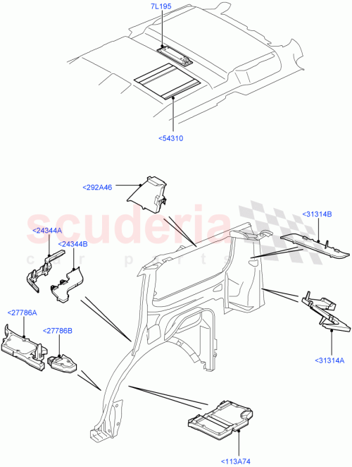 Part Diagram for Land Rover EUH000650