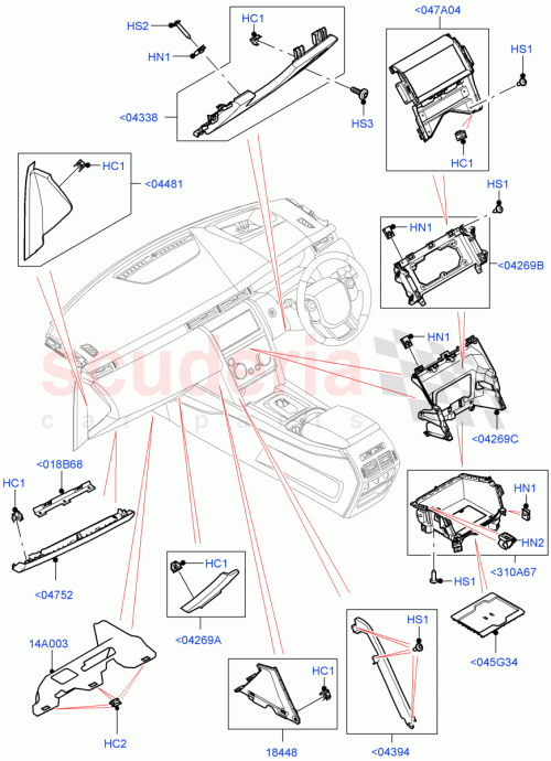 Part Diagram for Land Rover LR127352