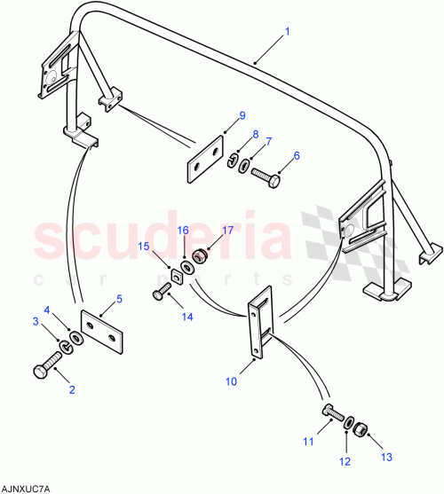 Part Diagram for Land Rover BH110301L