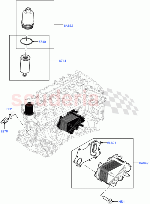 Part Diagram for Land Rover LR133455