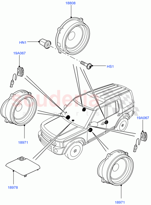 Part Diagram for Land Rover LR077604