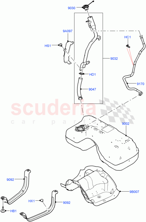Part Diagram for Land Rover LR153413