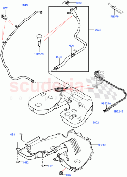 Part Diagram for Land Rover LR082744