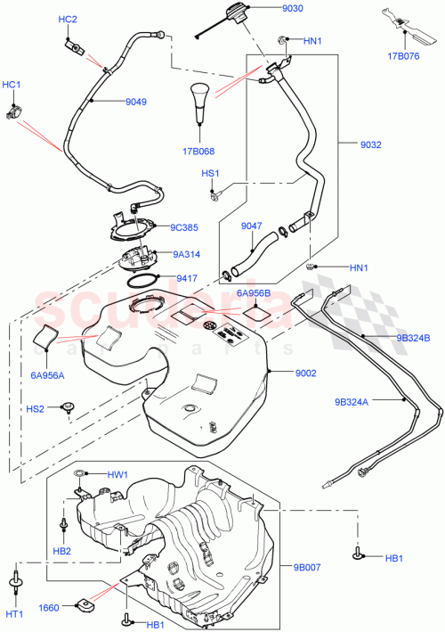 Part Diagram for Land Rover LR122714