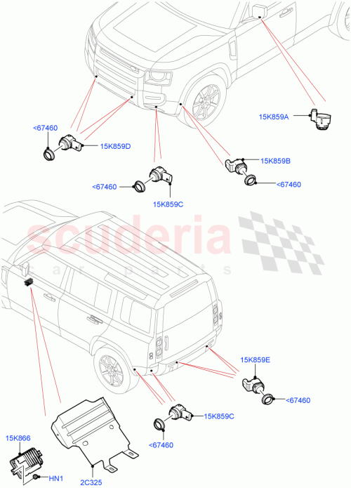 Part Diagram for Land Rover LR137661
