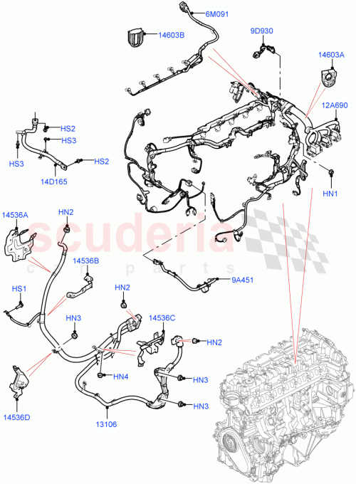 Part Diagram for Land Rover LR163551