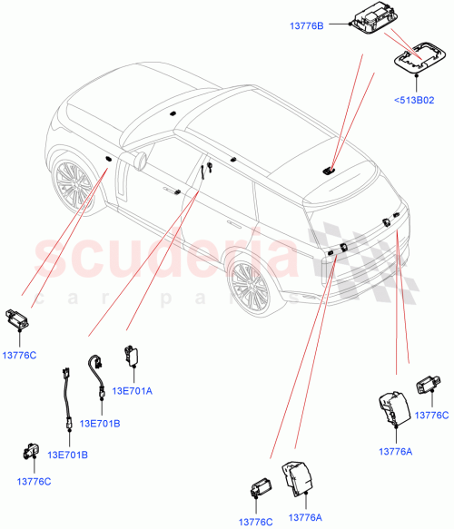 Part Diagram for Land Rover LR156085