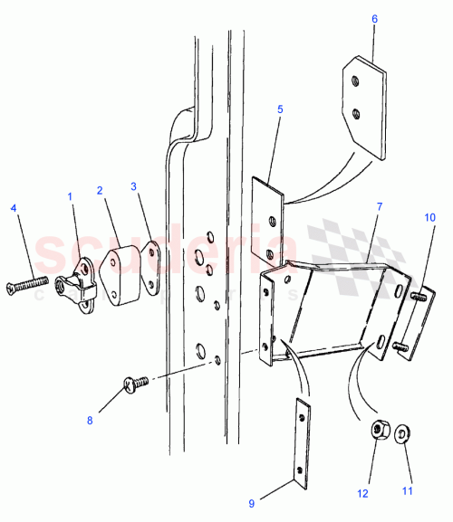 Part Diagram for Land Rover MUC1049