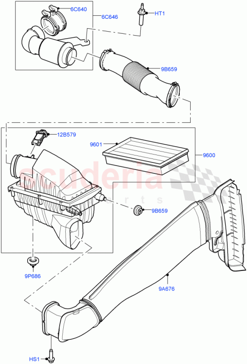 Part Diagram for Land Rover LR129322