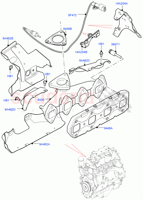 Part Diagram for Land Rover LR104408