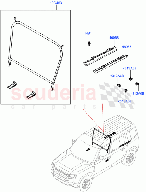 Part Diagram for Land Rover LR136446