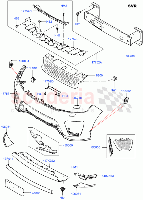 Part Diagram for Land Rover LR116259
