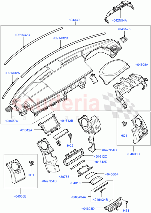 Part Diagram for Land Rover LR021320