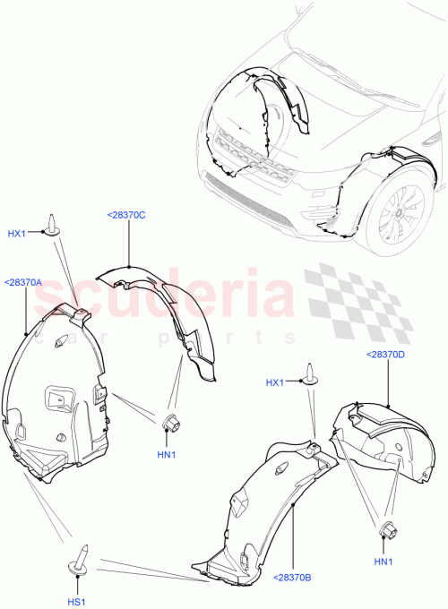 Part Diagram for Land Rover LR127164