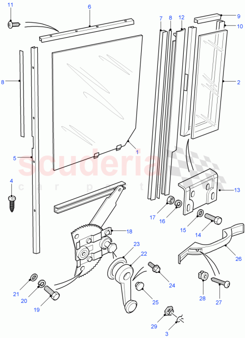 Part Diagram for Land Rover MWC4724