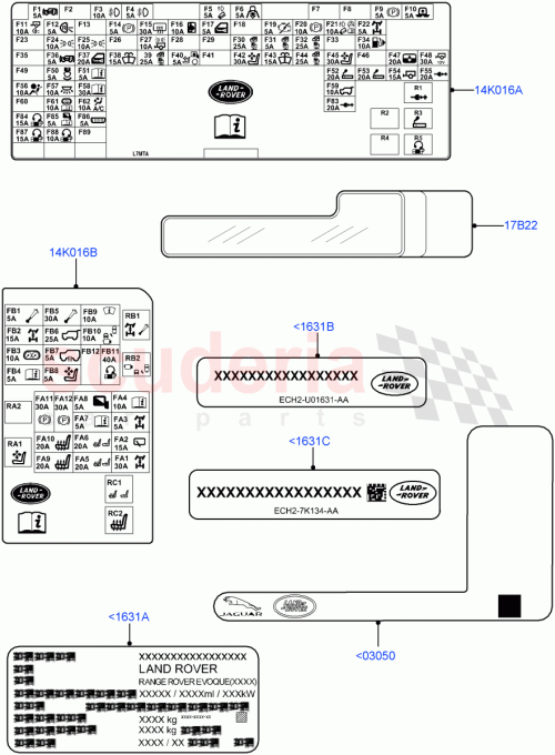 Part Diagram for Land Rover LR133308