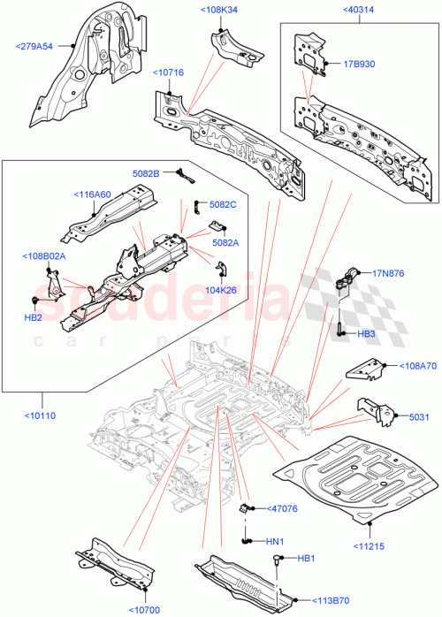 Part Diagram for Land Rover LR127898