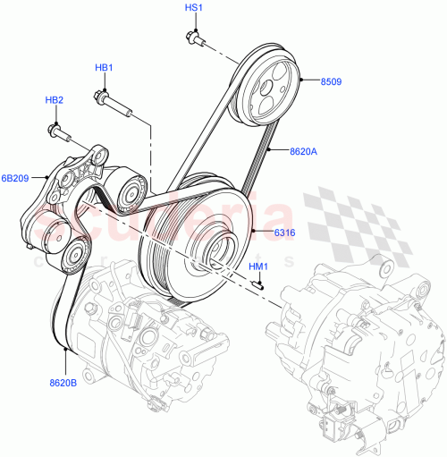 Part Diagram for Land Rover LR139792