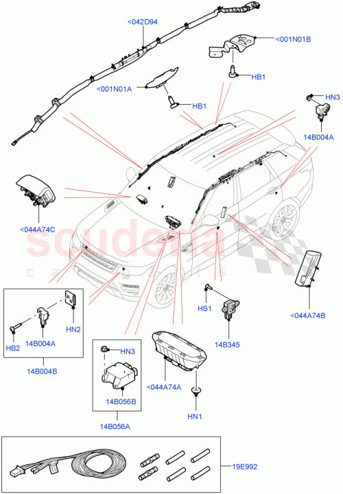 Part Diagram for Land Rover LR103544