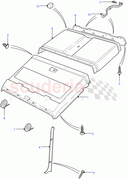 Part Diagram for Land Rover AB610062