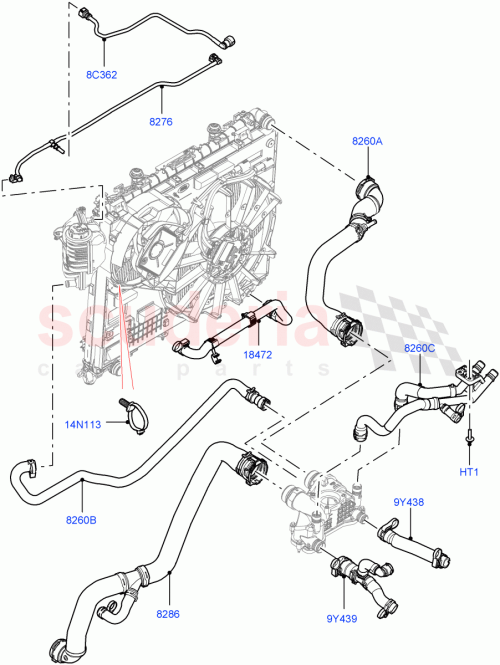 Part Diagram for Land Rover LR087572