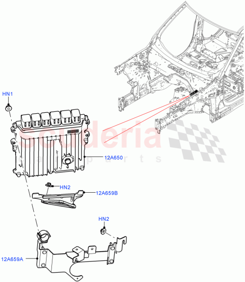 Part Diagram for Land Rover LR132654