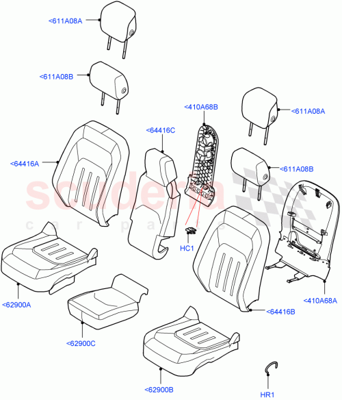 Part Diagram for Land Rover LR157485