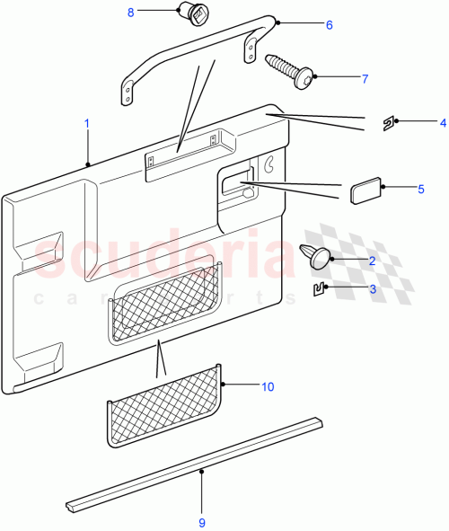 Part Diagram for Land Rover EKM100100L