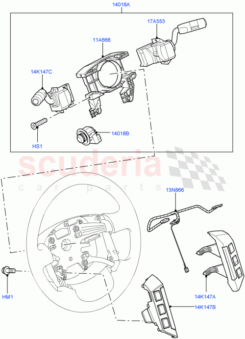 Part Diagram for Land Rover XPL500050