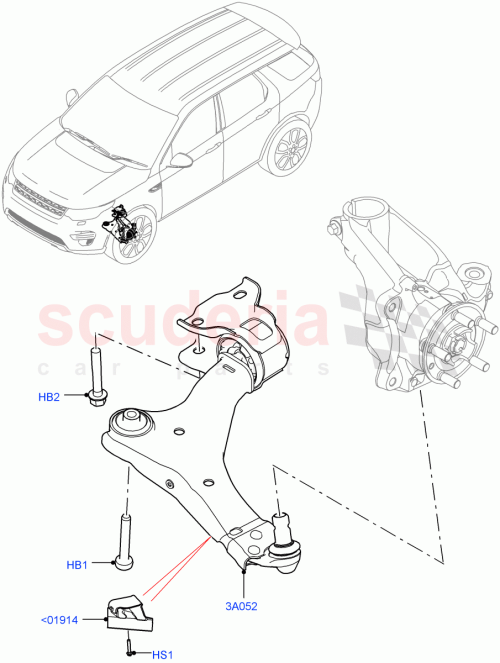 Part Diagram for Land Rover LR101812