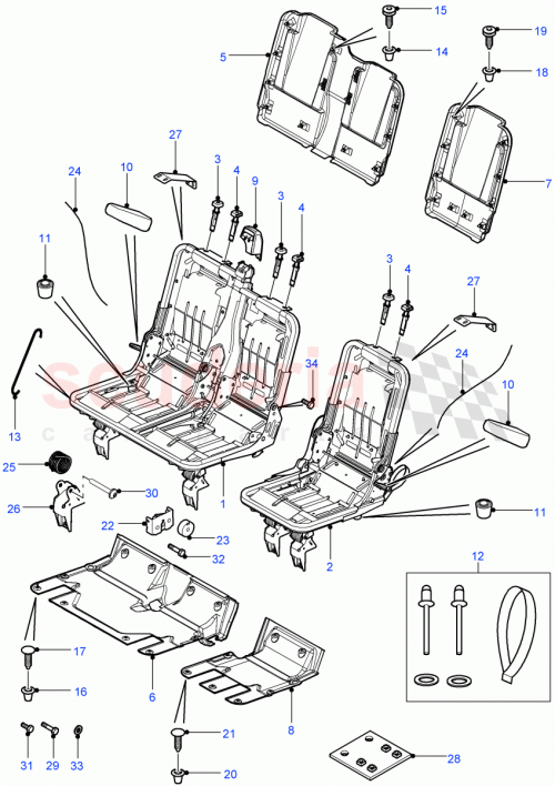 Part Diagram for Land Rover LR032346