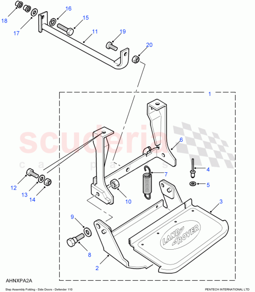 Part Diagram for Land Rover MTC7464