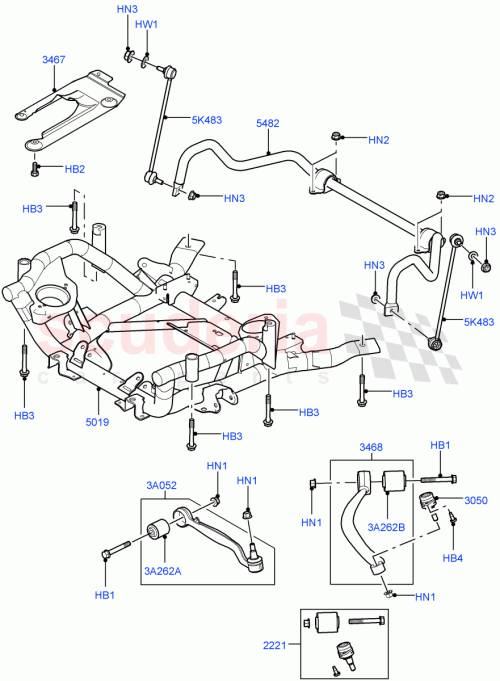 Part Diagram for Land Rover QYH100271