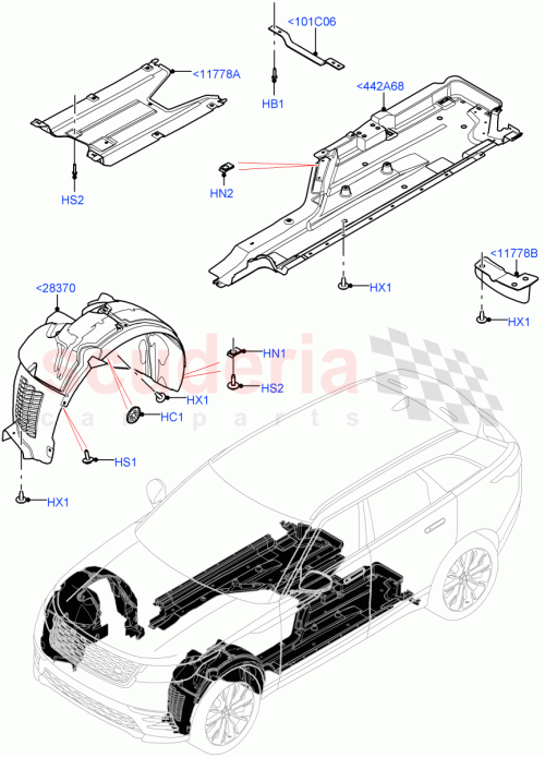 Part Diagram for Land Rover LR126248