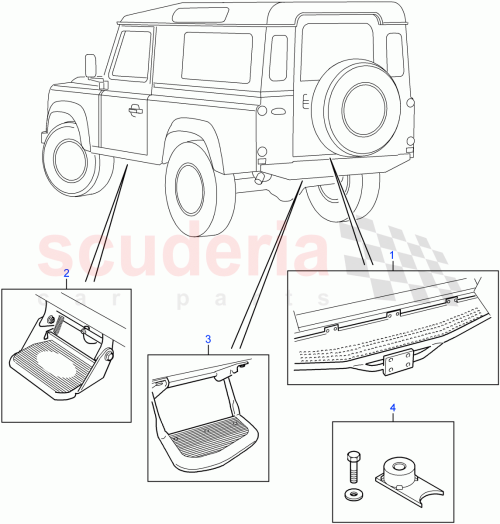 Part Diagram for Land Rover STC7632