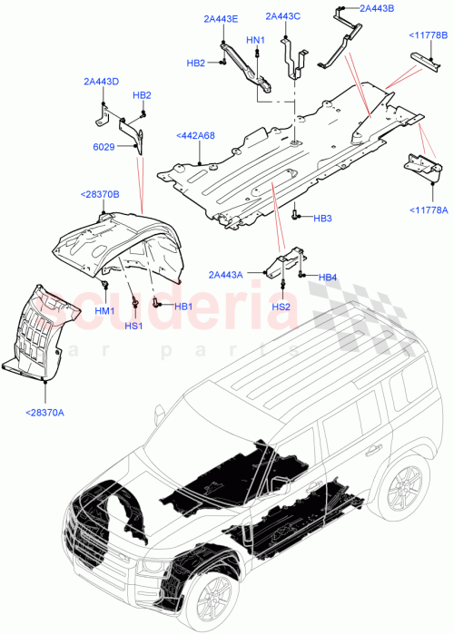 Part Diagram for Land Rover LR133436