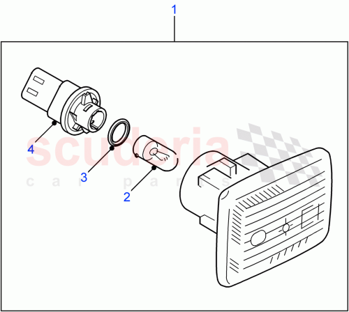 Part Diagram for Land Rover XGB100310