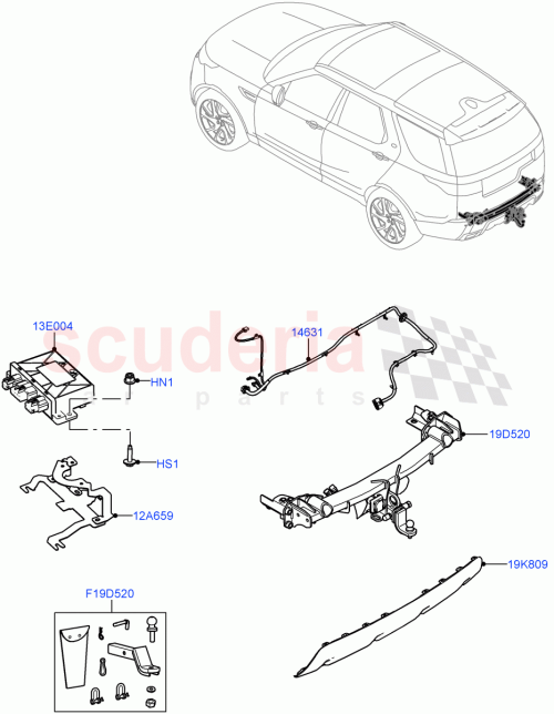 Part Diagram for Land Rover VPLRT0174