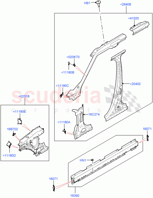 Part Diagram for Land Rover LR168225
