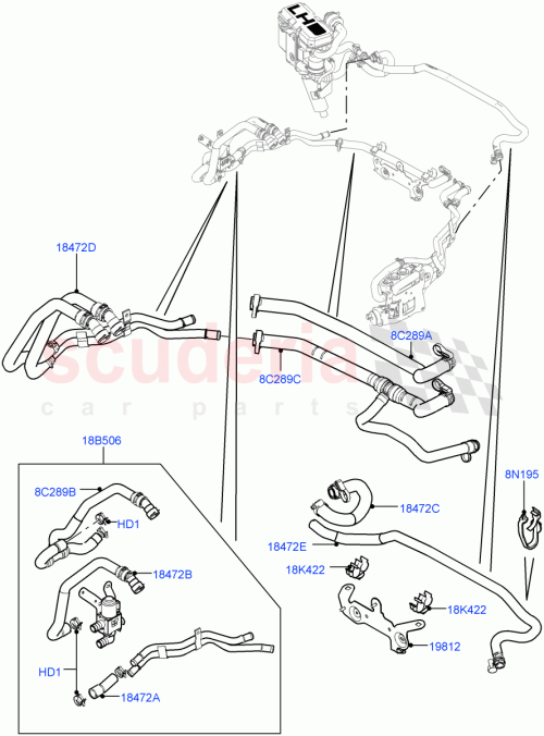 Part Diagram for Land Rover LR022680