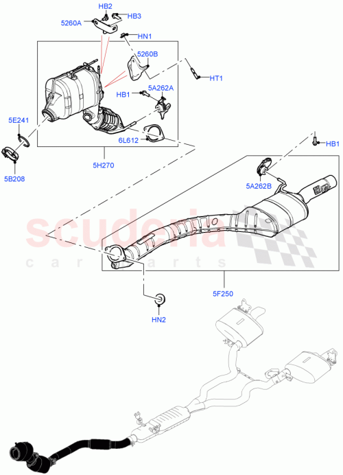Part Diagram for Land Rover LR125286