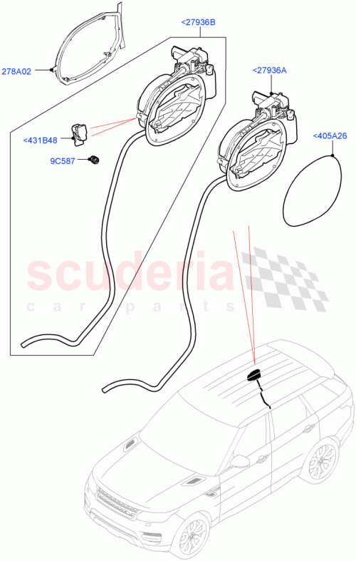 Part Diagram for Land Rover LR099116