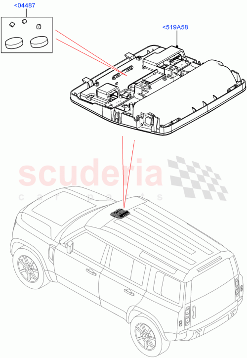Part Diagram for Land Rover LR170344