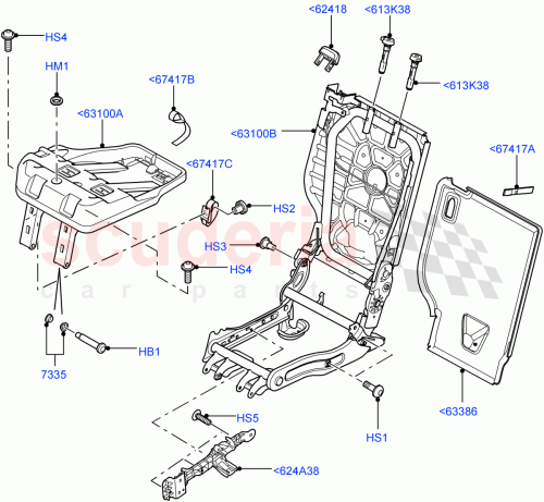 Part Diagram for Land Rover HYG500280